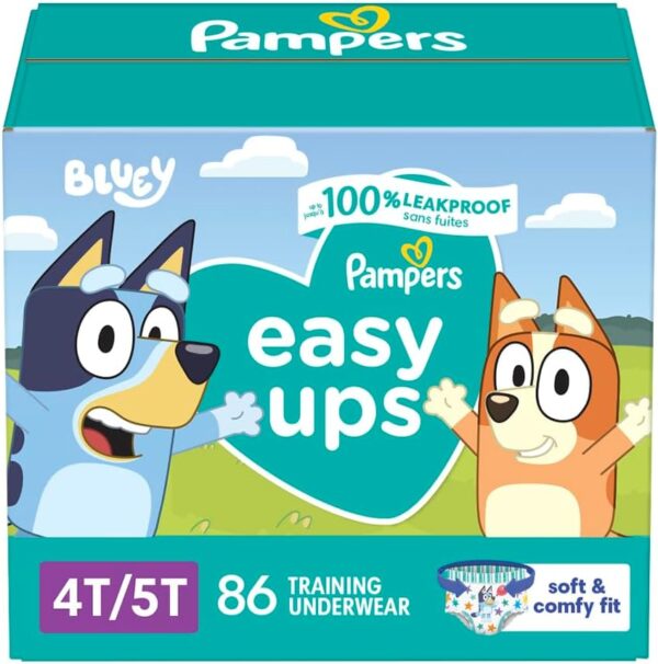 Pampers Training Pants - Easy Ups Boys & Girls Bluey - Size 3T-4T, 124 Count, Children's Potty Underwear (Packaging May Vary) - Image 20