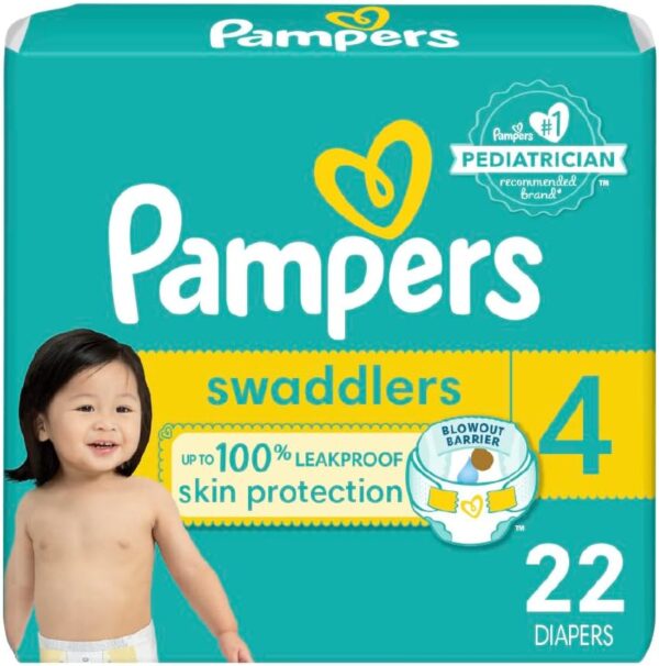 Pampers Baby Diapers - Swaddlers - Size 5, 132 Count, Ultra Absorbent Disposable Infant Diaper - Image 36