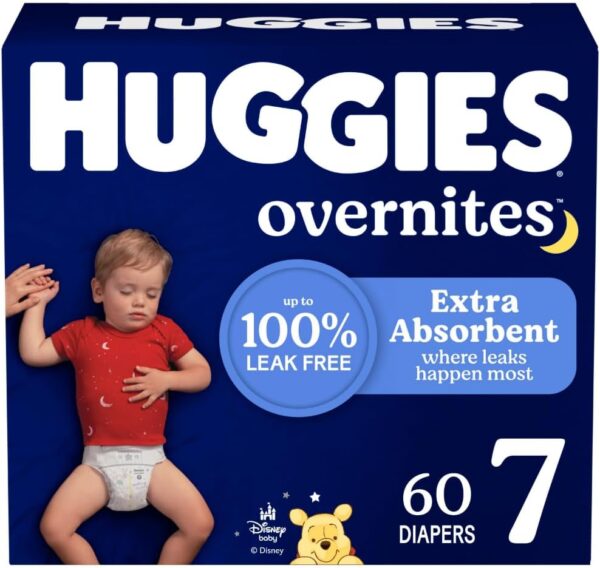 Huggies Size 6 Overnites Baby Diapers: Overnight Diapers, Size 6 (35+ lbs), 84 Ct (2 Packs of 42), Packaging May Vary - Image 18