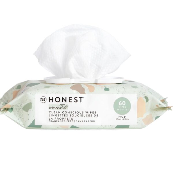 The Honest Company Clean Conscious Multi-Use Wipes | Hypoallergenic + Unscented for Sensitive Skin | Over 99% Water, Compostable, Plant Based, Baby Wipes | Pattern Play, 720 Count - Image 34