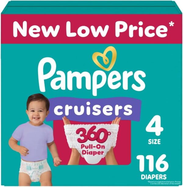 Pampers Diapers - Cruisers 360 - Size 5, 128 Count, Babyproof up to 100% Leakproof Pull-On Diaper - Image 15