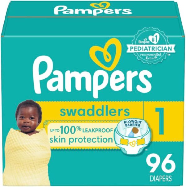 Pampers Baby Diapers - Swaddlers - Size 5, 132 Count, Ultra Absorbent Disposable Infant Diaper - Image 40