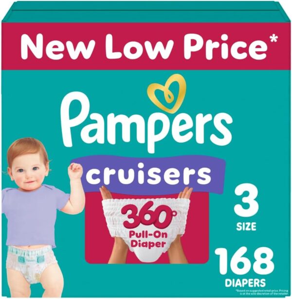 Pampers Diapers - Cruisers 360 - Size 5, 128 Count, Babyproof up to 100% Leakproof Pull-On Diaper - Image 31