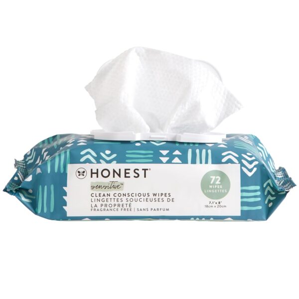 The Honest Company Clean Conscious Multi-Use Wipes | Hypoallergenic + Unscented for Sensitive Skin | Over 99% Water, Compostable, Plant Based, Baby Wipes | Pattern Play, 720 Count - Image 27