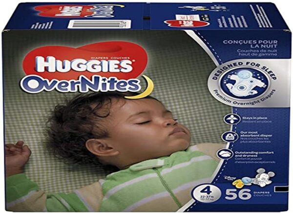 Huggies Size 6 Overnites Baby Diapers: Overnight Diapers, Size 6 (35+ lbs), 84 Ct (2 Packs of 42), Packaging May Vary - Image 24
