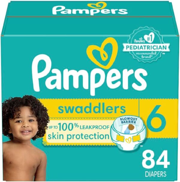 Pampers Baby Diapers - Swaddlers - Size 5, 132 Count, Ultra Absorbent Disposable Infant Diaper - Image 41