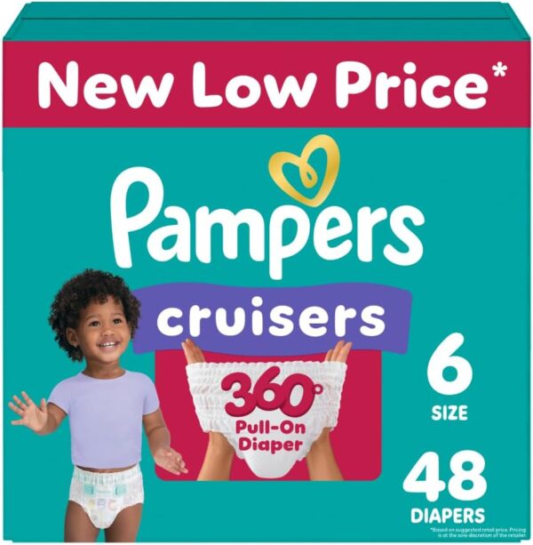 Pampers Diapers - Cruisers 360 - Size 5, 128 Count, Babyproof up to 100% Leakproof Pull-On Diaper - Image 24