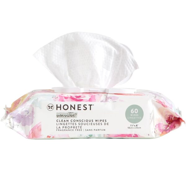 The Honest Company Clean Conscious Multi-Use Wipes | Hypoallergenic + Unscented for Sensitive Skin | Over 99% Water, Compostable, Plant Based, Baby Wipes | Pattern Play, 720 Count - Image 15