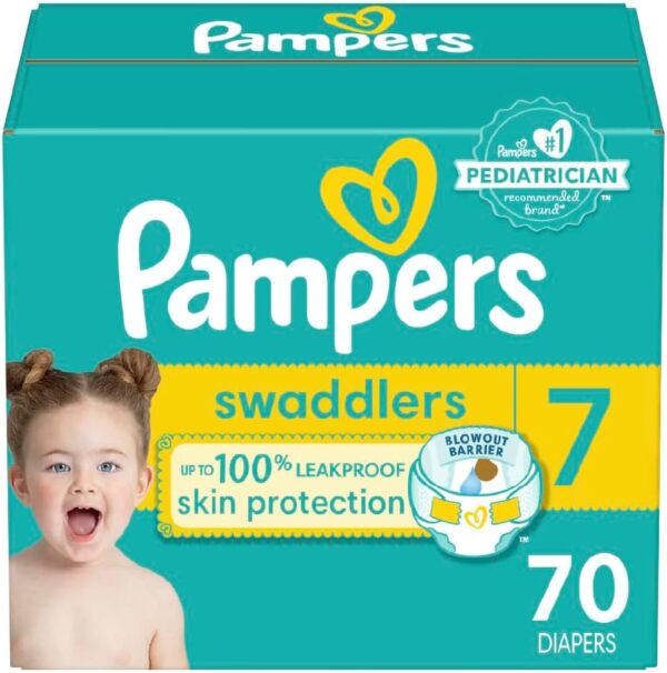 Pampers Baby Diapers - Swaddlers - Size 5, 132 Count, Ultra Absorbent Disposable Infant Diaper - Image 29