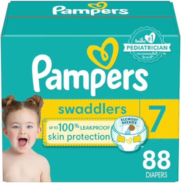 Pampers Baby Diapers - Swaddlers - Size 5, 132 Count, Ultra Absorbent Disposable Infant Diaper - Image 32
