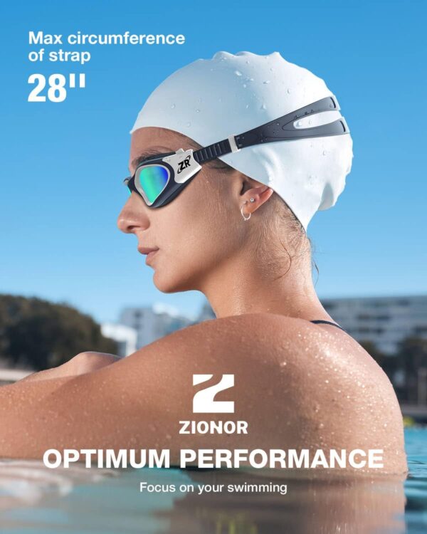 ZIONOR G1 Polarized Swimming Goggles for Unisex Adult Women Anti Fog 100% Anti UV Diving Goggles - Image 7