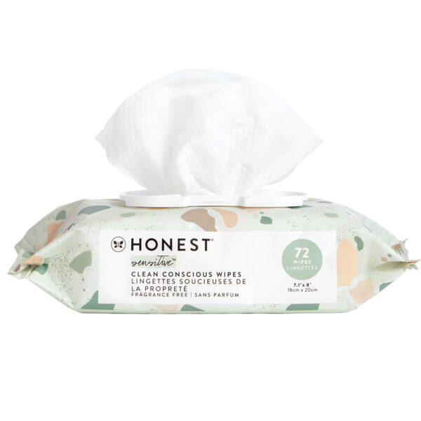 The Honest Company Clean Conscious Multi-Use Wipes | Hypoallergenic + Unscented for Sensitive Skin | Over 99% Water, Compostable, Plant Based, Baby Wipes | Pattern Play, 720 Count - Image 13