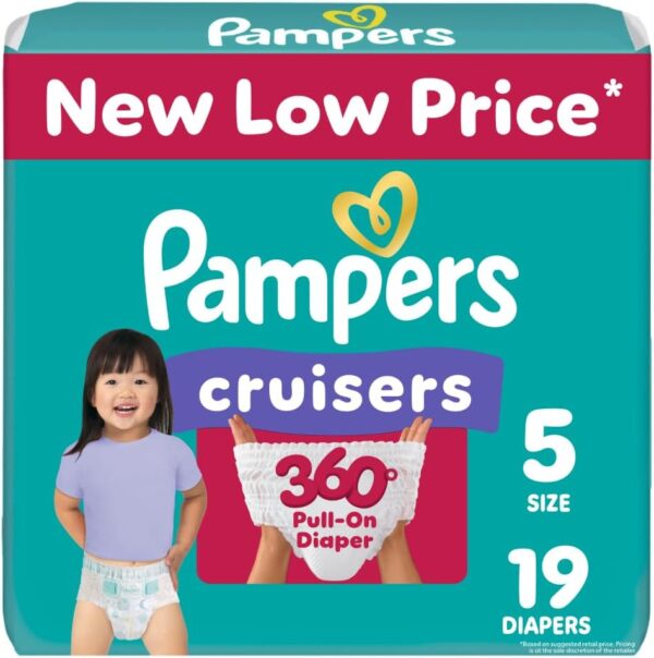 Pampers Diapers - Cruisers 360 - Size 5, 128 Count, Babyproof up to 100% Leakproof Pull-On Diaper - Image 17