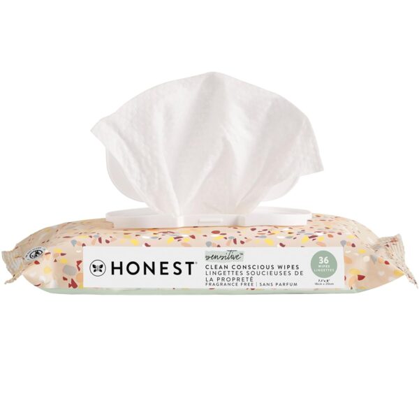 The Honest Company Clean Conscious Multi-Use Wipes | Hypoallergenic + Unscented for Sensitive Skin | Over 99% Water, Compostable, Plant Based, Baby Wipes | Pattern Play, 720 Count - Image 18