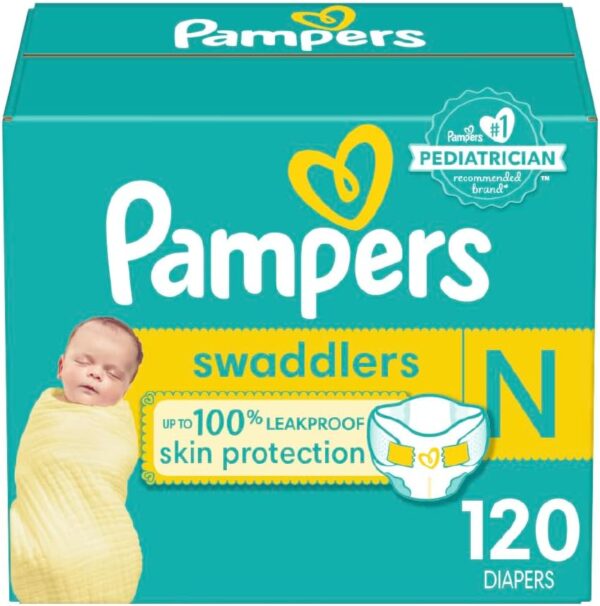 Pampers Baby Diapers - Swaddlers - Size 5, 132 Count, Ultra Absorbent Disposable Infant Diaper - Image 33