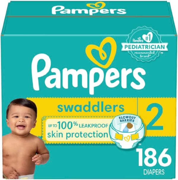 Pampers Baby Diapers - Swaddlers - Size 5, 132 Count, Ultra Absorbent Disposable Infant Diaper - Image 26