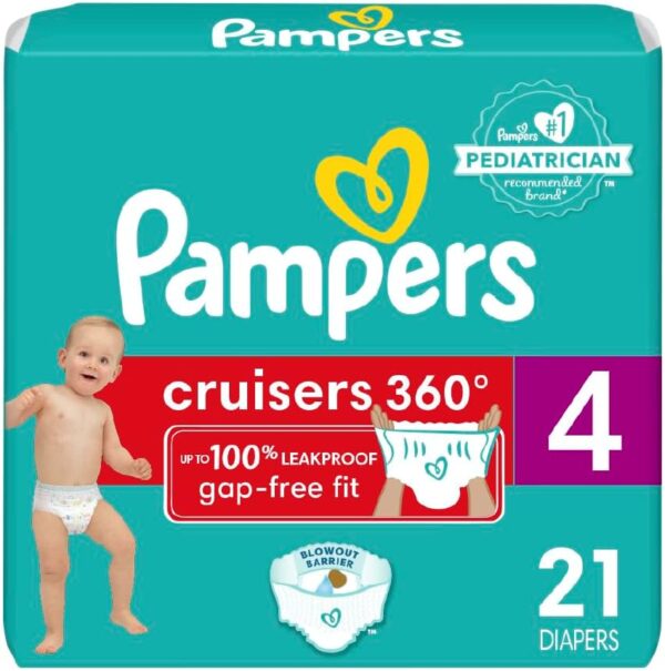 Pampers Diapers - Cruisers 360 - Size 5, 128 Count, Babyproof up to 100% Leakproof Pull-On Diaper - Image 16