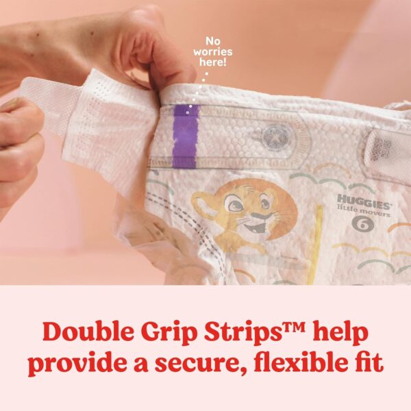 Huggies Size 5 Diapers, Little Movers Baby Diapers, Size 5 (27+ lbs), 132 Count (2 Packs of 66), Packaging May Vary - Image 8