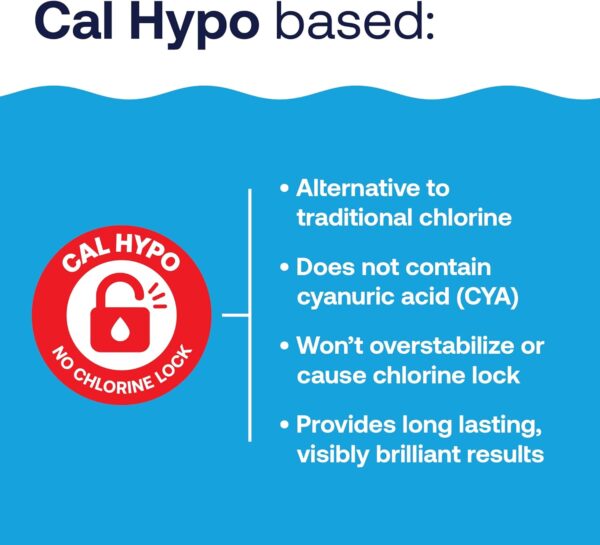 HTH 52037R Pool Care Shock Advanced, Swimming Pool Chemical - Cal Hypo Formula, Prevents Bacteria & Algae, Restores Crystal Clear Water - Shock Treatment, 1lb (12 Pack) - Image 6