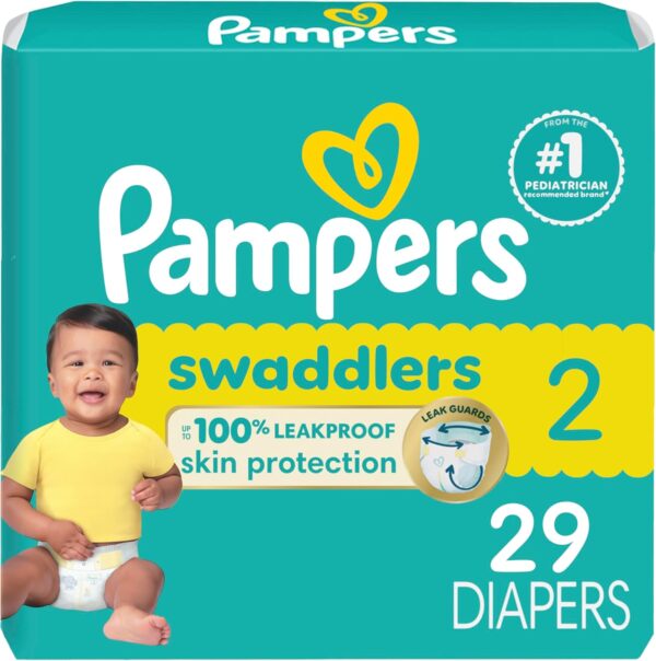 Pampers Baby Diapers - Swaddlers - Size 5, 132 Count, Ultra Absorbent Disposable Infant Diaper - Image 23