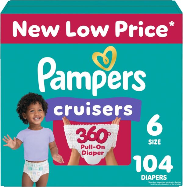 Pampers Diapers - Cruisers 360 - Size 5, 128 Count, Babyproof up to 100% Leakproof Pull-On Diaper - Image 27