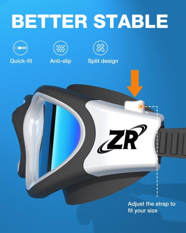 ZIONOR G1 Polarized Swimming Goggles for Unisex Adult Women Anti Fog 100% Anti UV Diving Goggles - Image 6