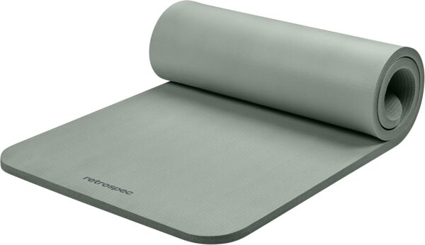 Retrospec Solana Yoga Mat 1" Thick With Nylon Carry Strap for Men & Women - Non Slip Exercise Mat for Home Yoga, Pilates, Stretching, Floor & Fitness Workouts - Image 12