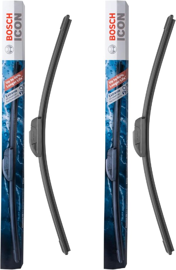 BOSCH 22A22B ICON Beam Wiper Blades - Driver and Passenger Side - Set of 2 Blades (22A & 22B) - Image 3