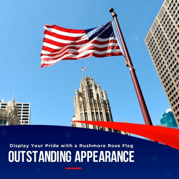 American Flag | American Flags for Outside 3X5 |100% Made in USA Flag - Premium US Flag 3X5 Heavy Duty Outdoor with Embroidered Stars and Sewn Stripes. - Image 4