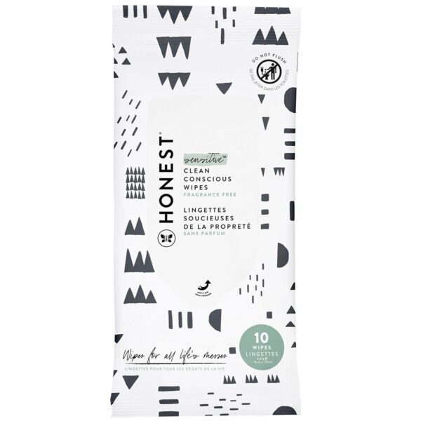 The Honest Company Clean Conscious Multi-Use Wipes | Hypoallergenic + Unscented for Sensitive Skin | Over 99% Water, Compostable, Plant Based, Baby Wipes | Pattern Play, 720 Count - Image 22
