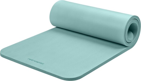 Retrospec Solana Yoga Mat 1" Thick With Nylon Carry Strap for Men & Women - Non Slip Exercise Mat for Home Yoga, Pilates, Stretching, Floor & Fitness Workouts - Image 14