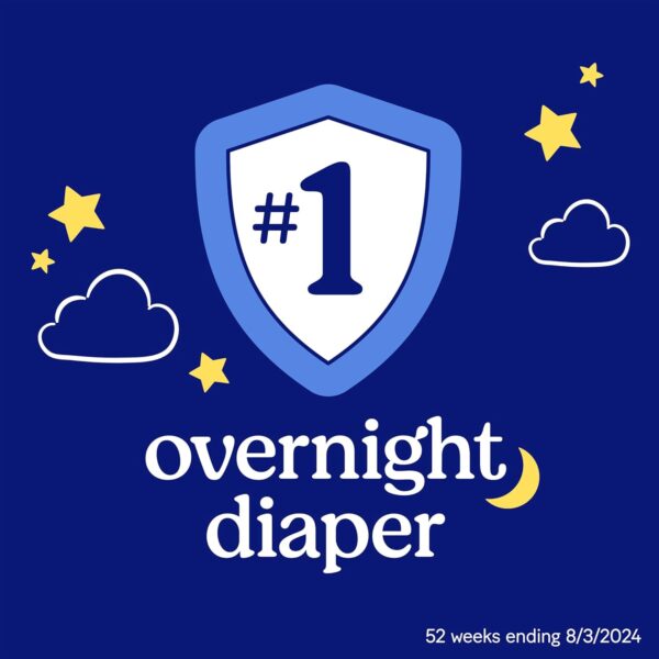 Huggies Size 6 Overnites Baby Diapers: Overnight Diapers, Size 6 (35+ lbs), 84 Ct (2 Packs of 42), Packaging May Vary - Image 4