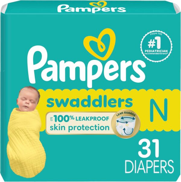 Pampers Baby Diapers - Swaddlers - Size 5, 132 Count, Ultra Absorbent Disposable Infant Diaper - Image 21