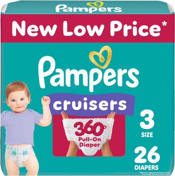 Pampers Diapers - Cruisers 360 - Size 5, 128 Count, Babyproof up to 100% Leakproof Pull-On Diaper - Image 26