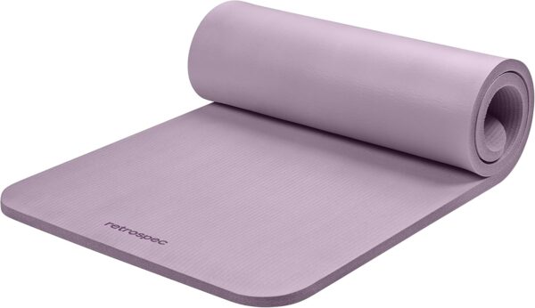 Retrospec Solana Yoga Mat 1" Thick With Nylon Carry Strap for Men & Women - Non Slip Exercise Mat for Home Yoga, Pilates, Stretching, Floor & Fitness Workouts - Image 15