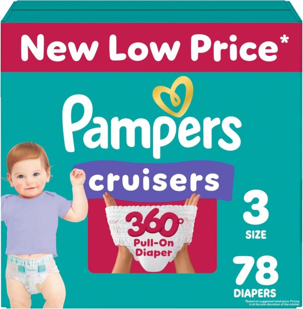 Pampers Diapers - Cruisers 360 - Size 5, 128 Count, Babyproof up to 100% Leakproof Pull-On Diaper - Image 23