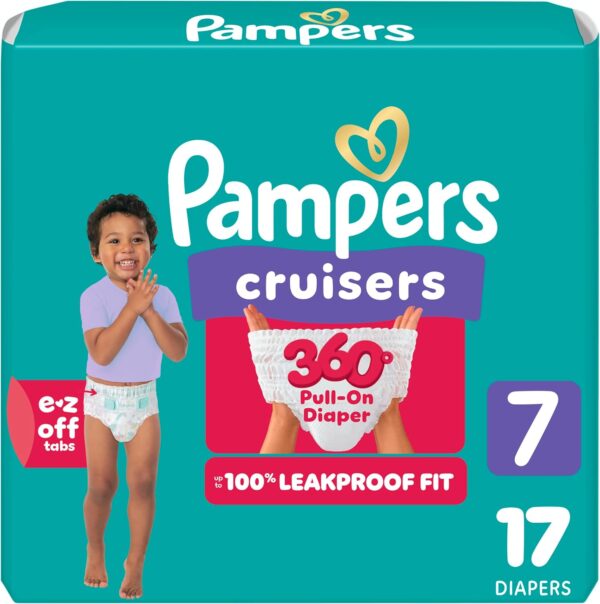 Pampers Diapers - Cruisers 360 - Size 5, 128 Count, Babyproof up to 100% Leakproof Pull-On Diaper - Image 28