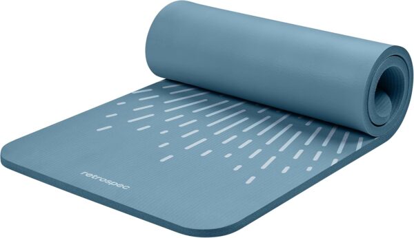 Retrospec Solana Yoga Mat 1" Thick With Nylon Carry Strap for Men & Women - Non Slip Exercise Mat for Home Yoga, Pilates, Stretching, Floor & Fitness Workouts - Image 10