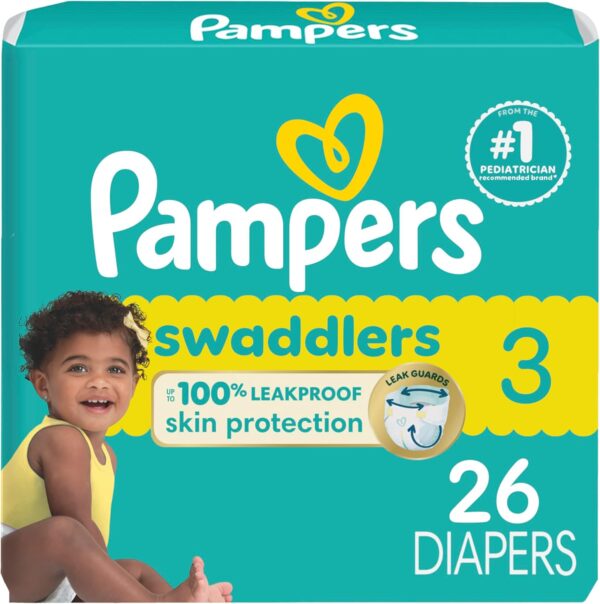 Pampers Baby Diapers - Swaddlers - Size 5, 132 Count, Ultra Absorbent Disposable Infant Diaper - Image 25