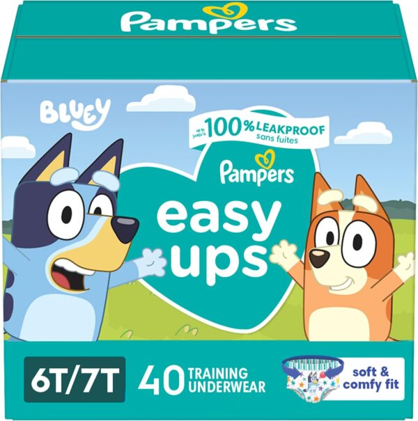 Pampers Training Pants - Easy Ups Boys & Girls Bluey - Size 3T-4T, 124 Count, Children's Potty Underwear (Packaging May Vary) - Image 33