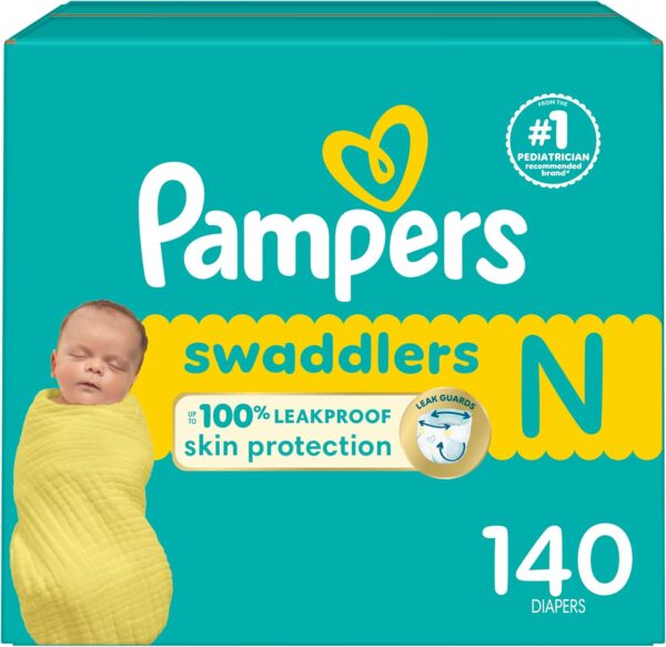 Pampers Baby Diapers - Swaddlers - Size 5, 132 Count, Ultra Absorbent Disposable Infant Diaper - Image 28