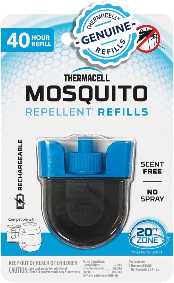 Thermacell Rechargeable Mosquito Repeller Refills; Advanced Repellent Formula Provides 20 Foot Protection Zone; Compatible with Thermacell E-Series & Radius Only; No DEET, Spray or Flame - Image 8