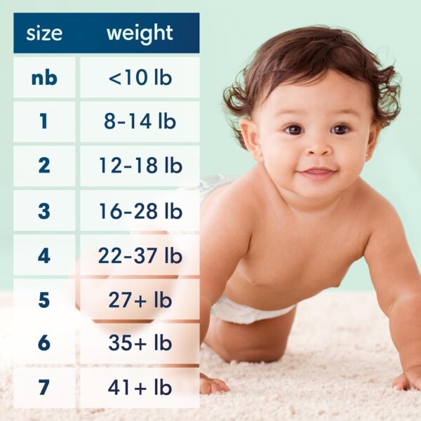 Pampers Pure Protection Baby Diapers, Size 5 (27+ lbs), 132 Count, Up to 100% Leakproof, Premium Plant-based Skin Protection, Hypoallergenic Soft Diapers - Image 9
