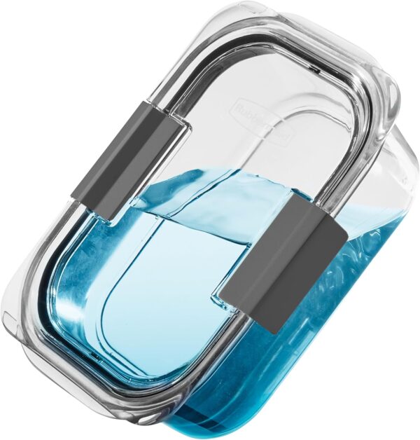 Rubbermaid Brilliance Food Storage Containers BPA Free Airtight Lids Ideal for Lunch Meal Prep & Leftovers Set of 5 (3.2 Cup) - Image 4