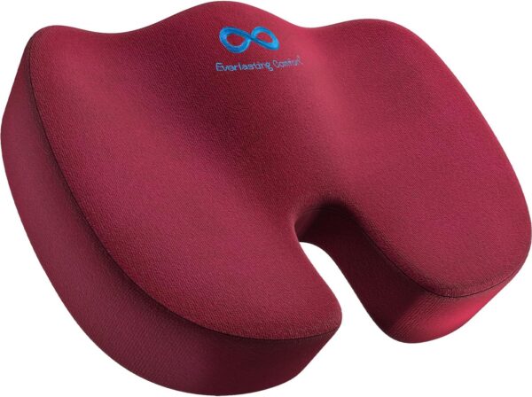 Everlasting Comfort Doctor Recommended Memory Foam Seat Cushion for Office Chairs & Car Seat - Ergonomic Office Desk Accessories for Tailbone Pain Relief, Sciatica & Back Support - Image 14