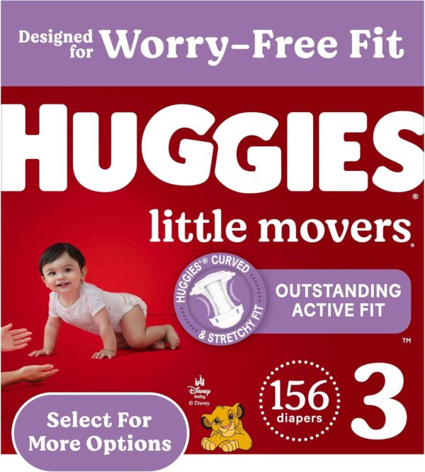 Huggies Size 5 Diapers, Little Movers Baby Diapers, Size 5 (27+ lbs), 132 Count (2 Packs of 66), Packaging May Vary - Image 47