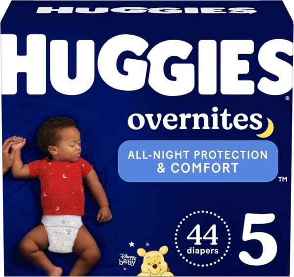 Huggies Size 6 Overnites Baby Diapers: Overnight Diapers, Size 6 (35+ lbs), 84 Ct (2 Packs of 42), Packaging May Vary - Image 19