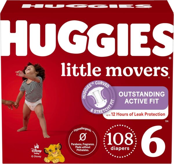 Huggies Size 5 Diapers, Little Movers Baby Diapers, Size 5 (27+ lbs), 132 Count (2 Packs of 66), Packaging May Vary - Image 25