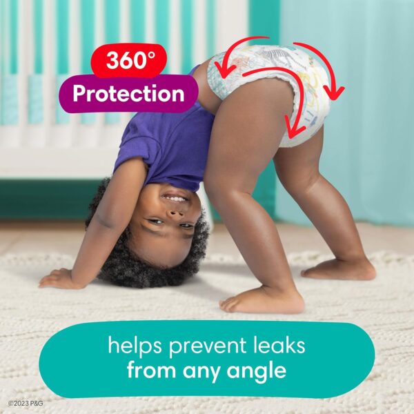 Pampers Diapers - Cruisers 360 - Size 5, 128 Count, Babyproof up to 100% Leakproof Pull-On Diaper - Image 3