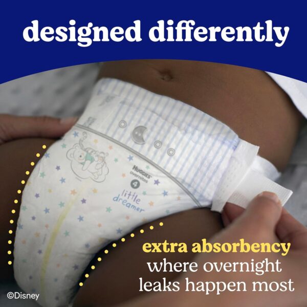 Huggies Size 6 Overnites Baby Diapers: Overnight Diapers, Size 6 (35+ lbs), 84 Ct (2 Packs of 42), Packaging May Vary - Image 3